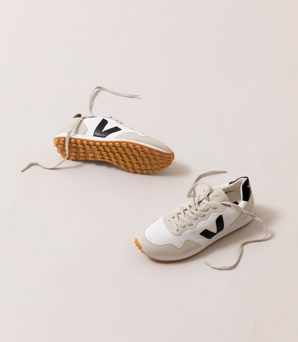 VEJA SDU REC ALVEOMESH WHITE BLACK NATURAL | VJ24335