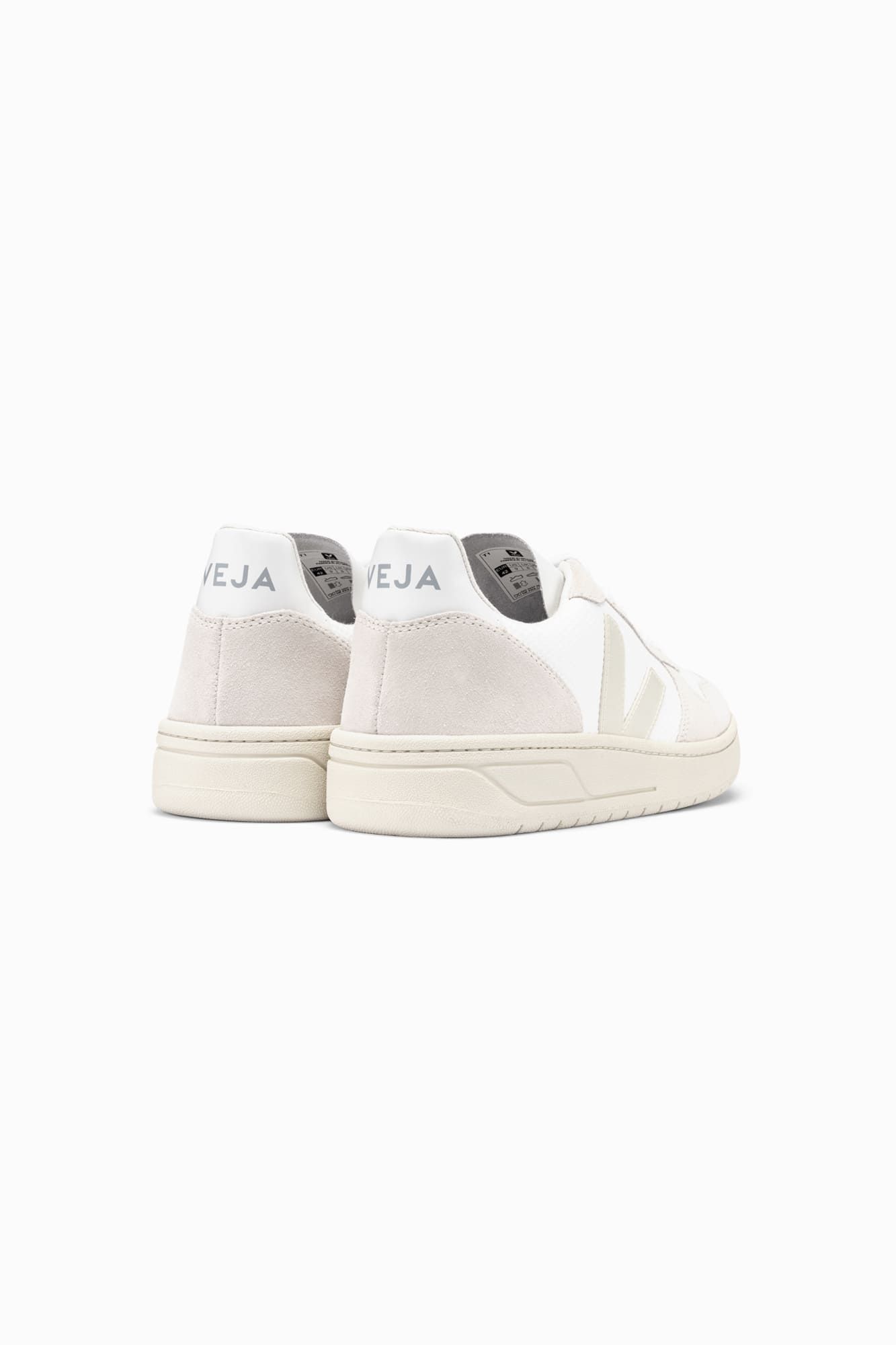 VEJA V-10 B-MESH WHITE NATURAL PIERRE | VJ24558