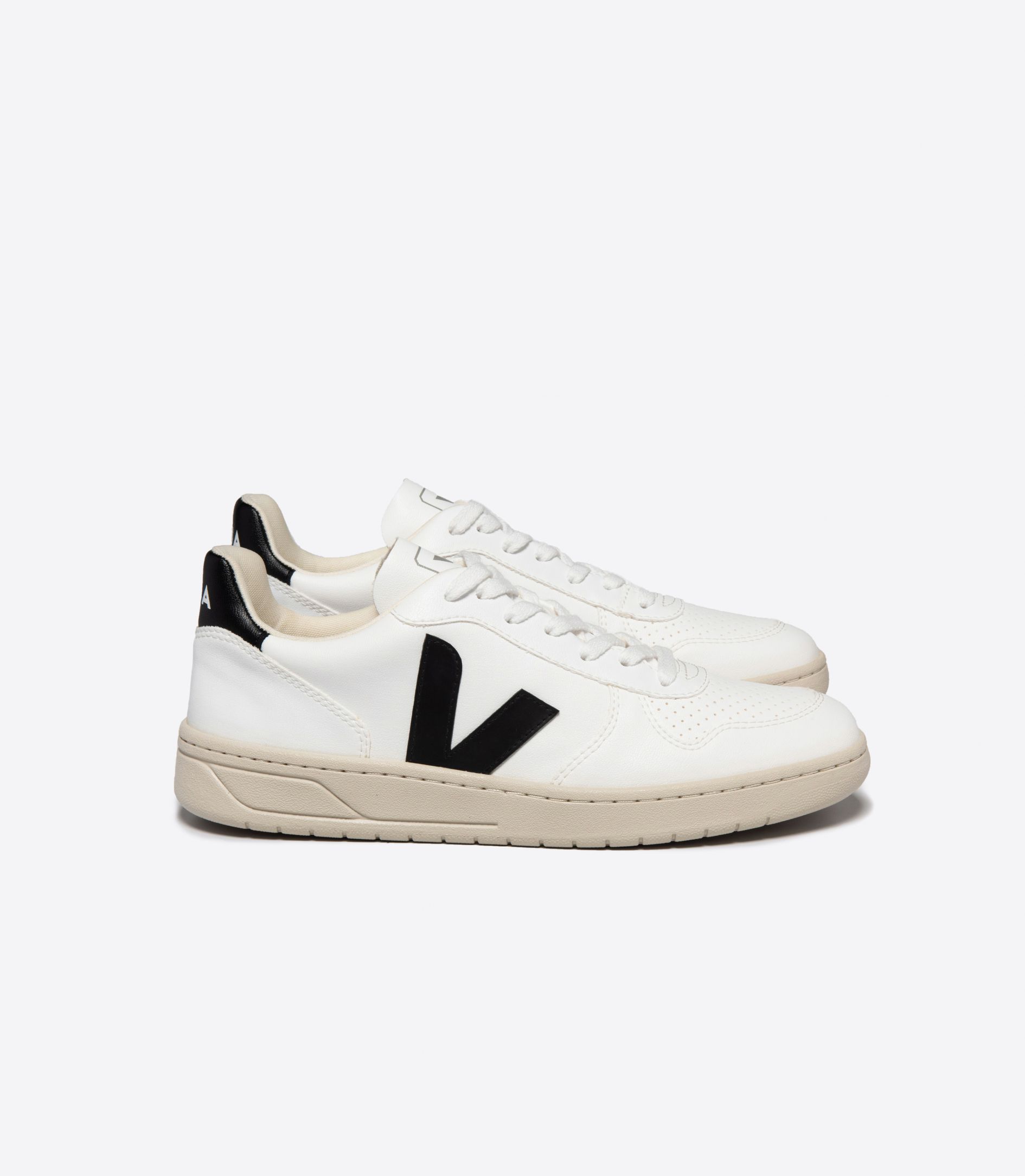 VEJA V-10 CWL WHITE BLACK | VJ24245