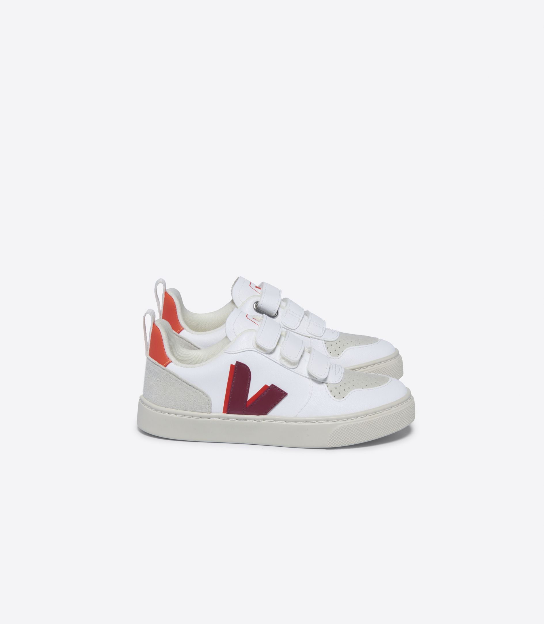 VEJA V-10 CWL WHITE MARSALA ORANGE FLUO | VJ24845