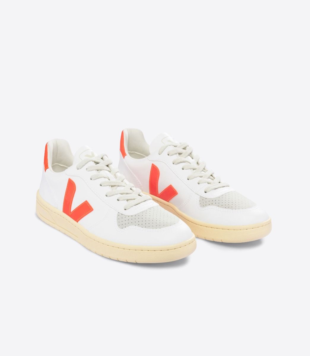 VEJA V-10 CWL WHITE ORANGE FLUO | VJ24220