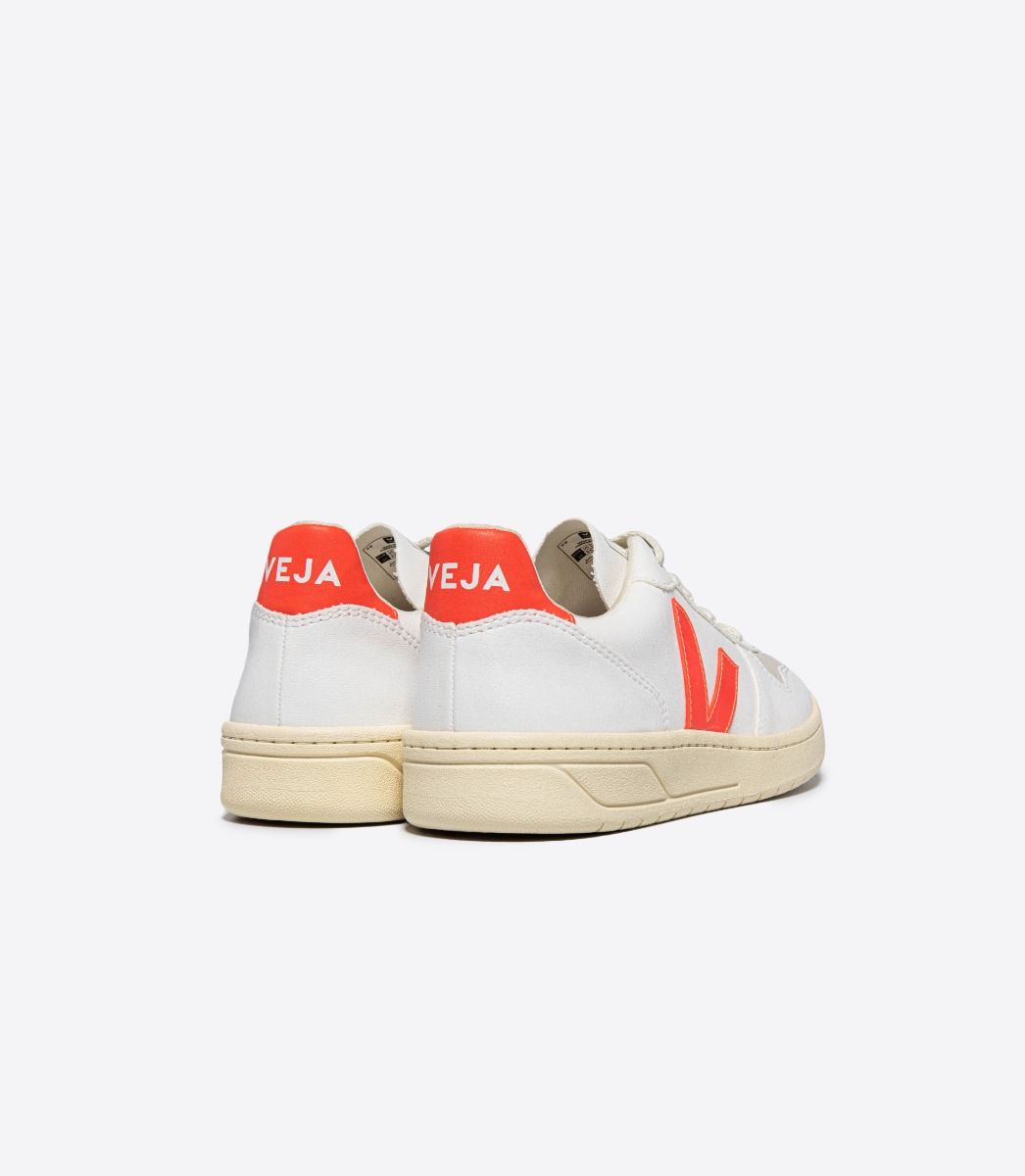 VEJA V-10 CWL WHITE ORANGE FLUO | VJ24220