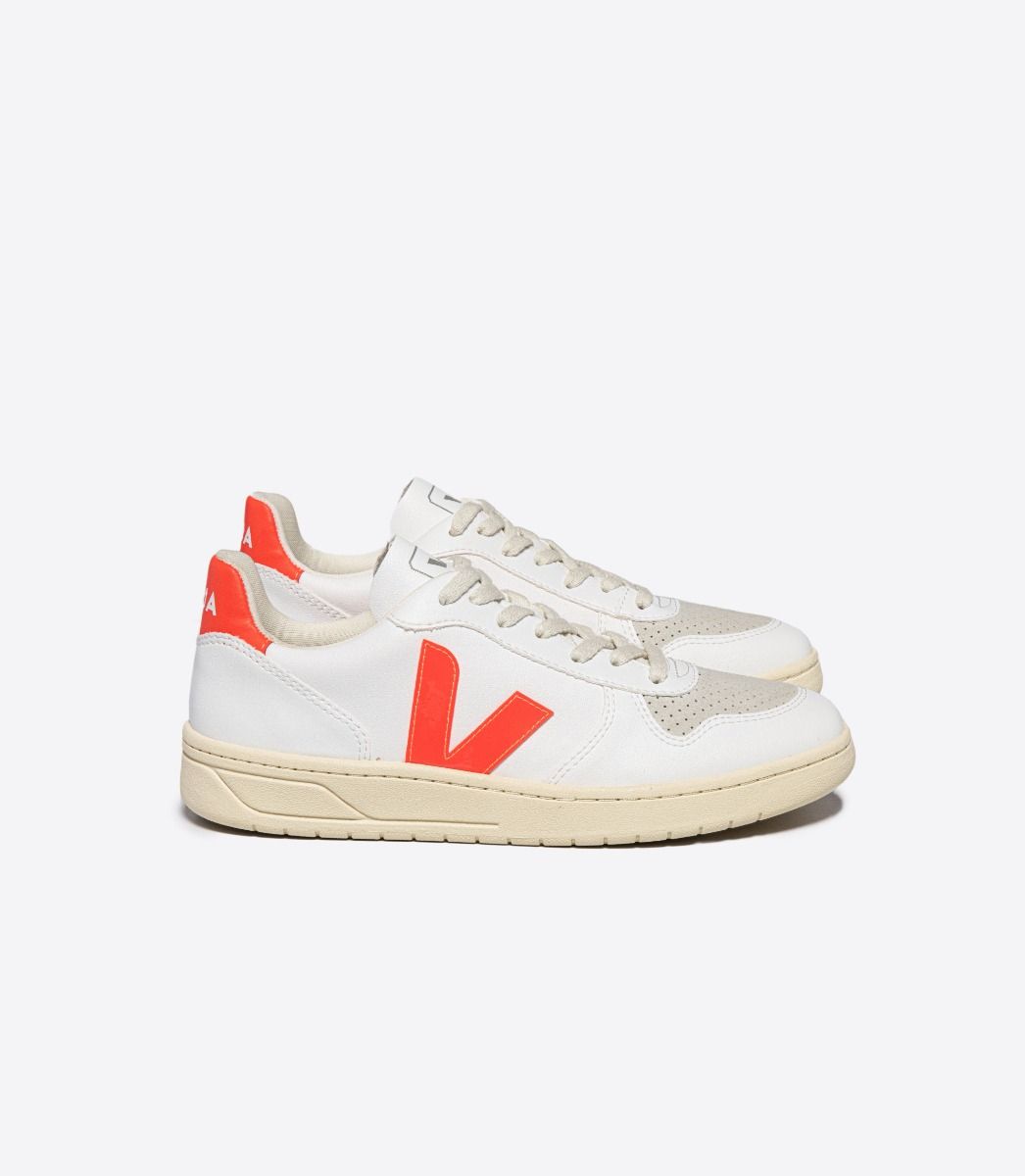 VEJA V-10 CWL WHITE ORANGE FLUO | VJ24220