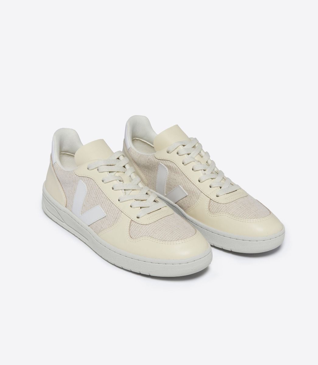 VEJA V-10 J-MESH JUTE WHITE | VJ24218