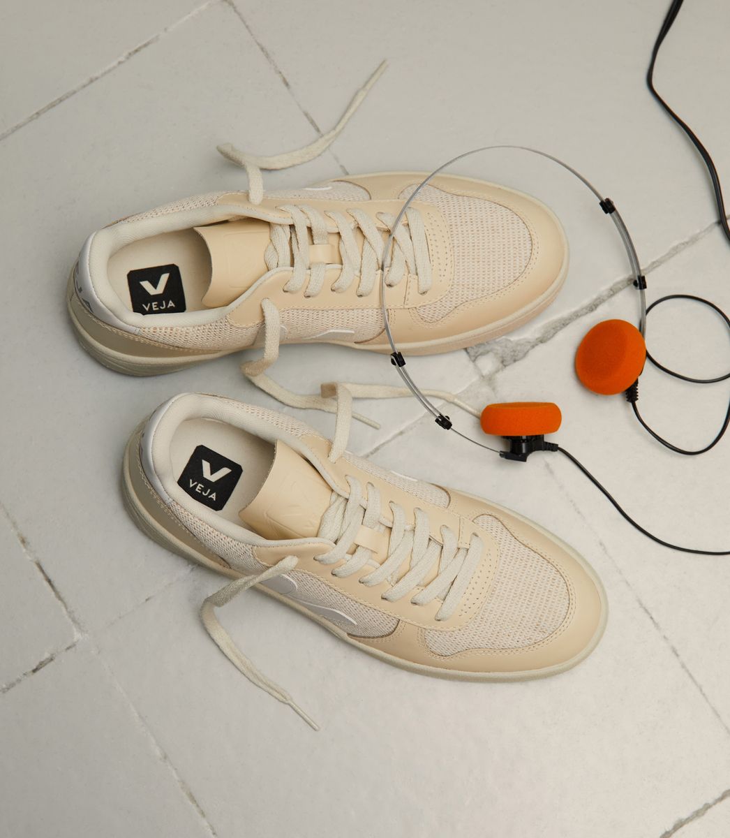 VEJA V-10 J-MESH JUTE WHITE | VJ24218