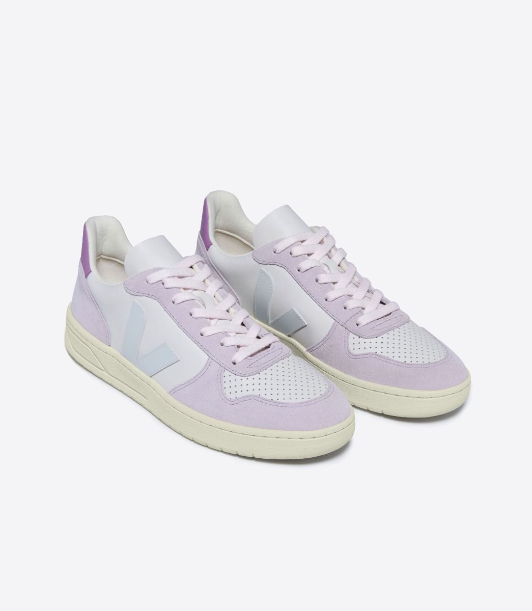 VEJA V-10 LEATHER GRAVEL MENTHOL PARME | VJ24538