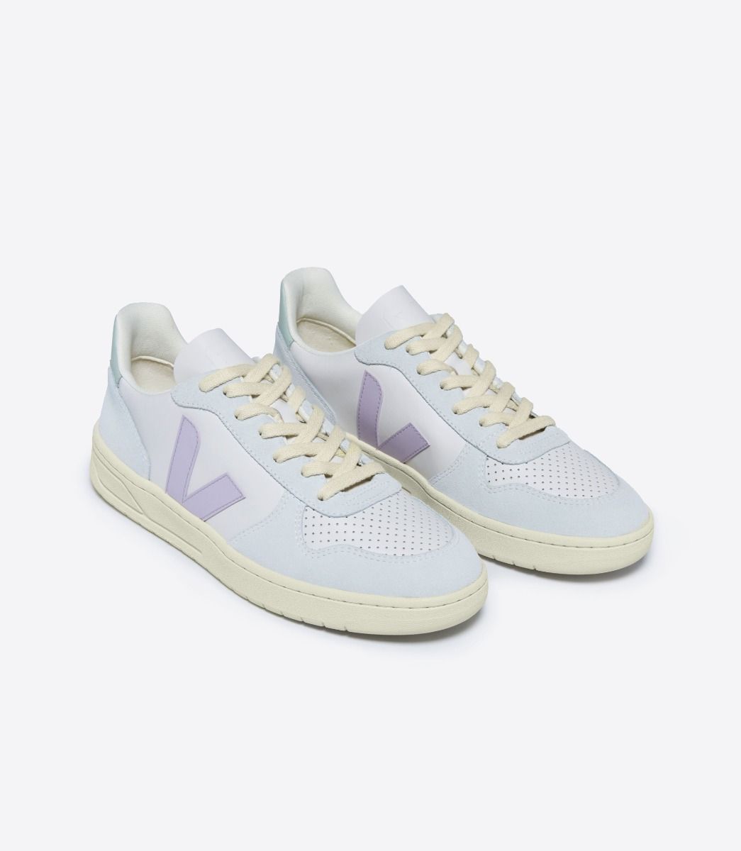 VEJA V-10 LEATHER GRAVEL PARME MENTHOL | VJ24547