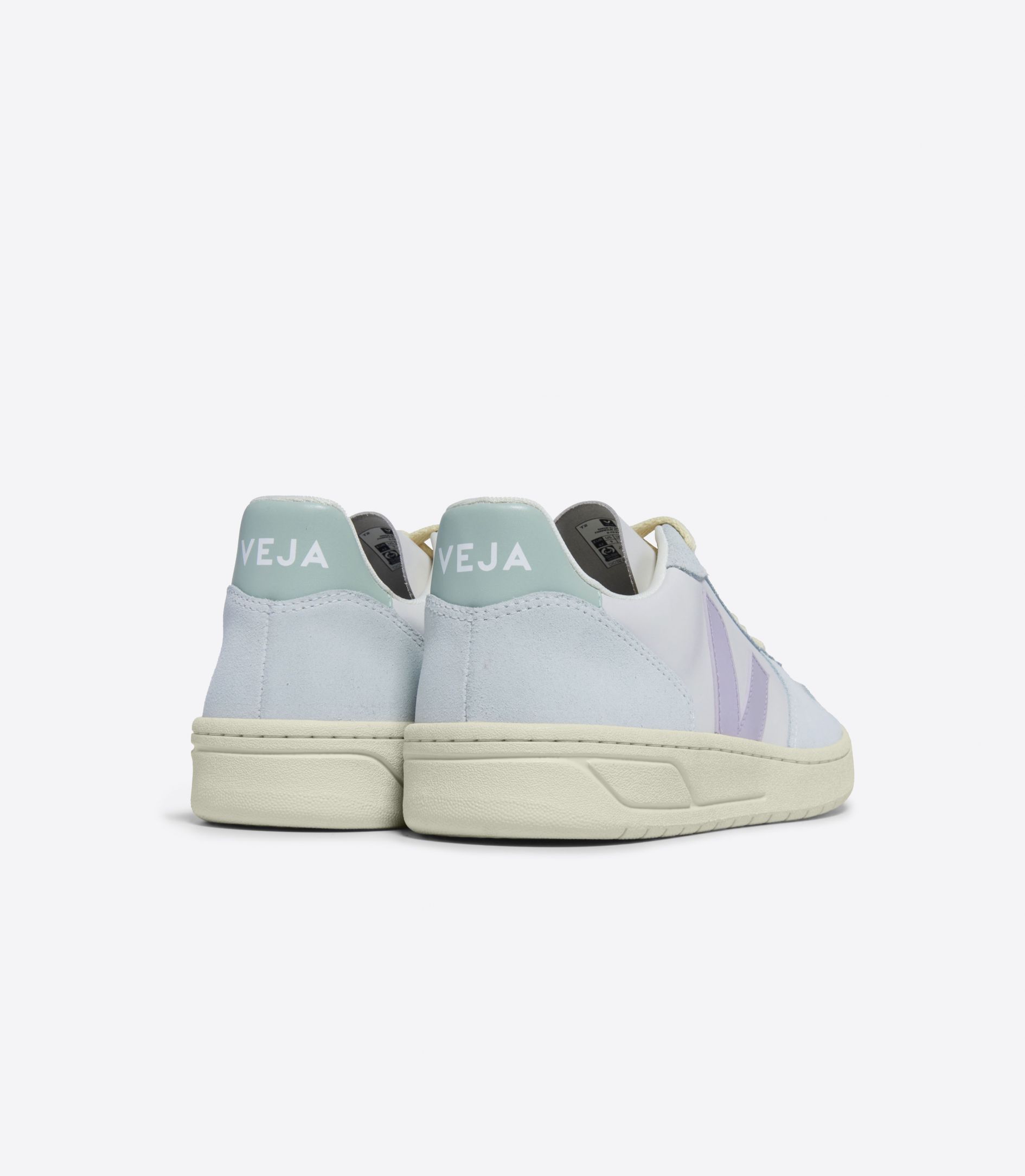 VEJA V-10 LEATHER GRAVEL PARME MENTHOL | VJ24547