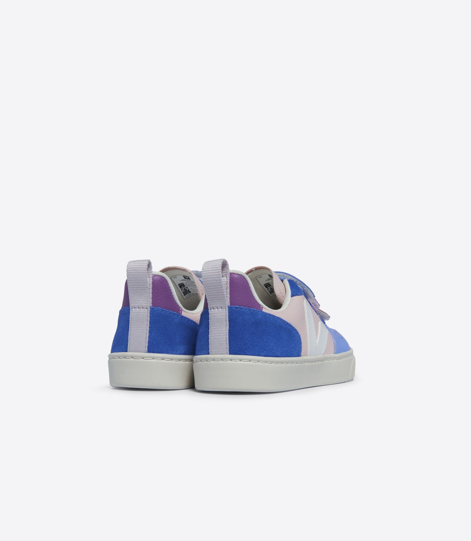 VEJA V-10 LEATHER MULTICO PETALE WHITE | VJ24844