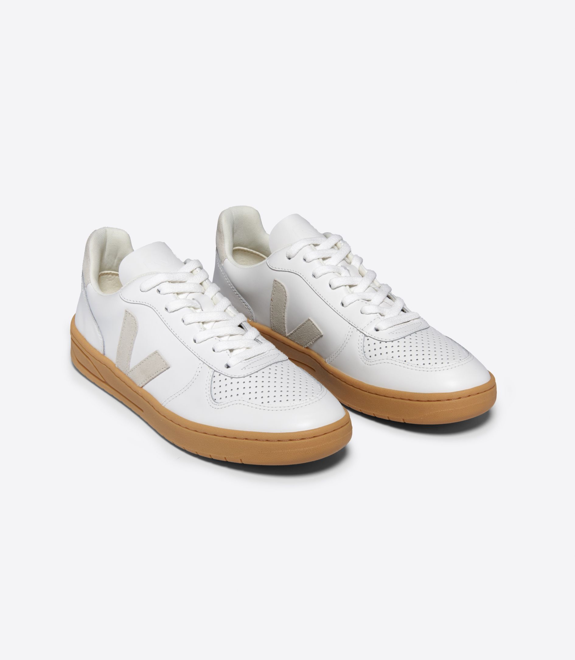 VEJA V-10 LEATHER WHITE NATURAL | VJ24554