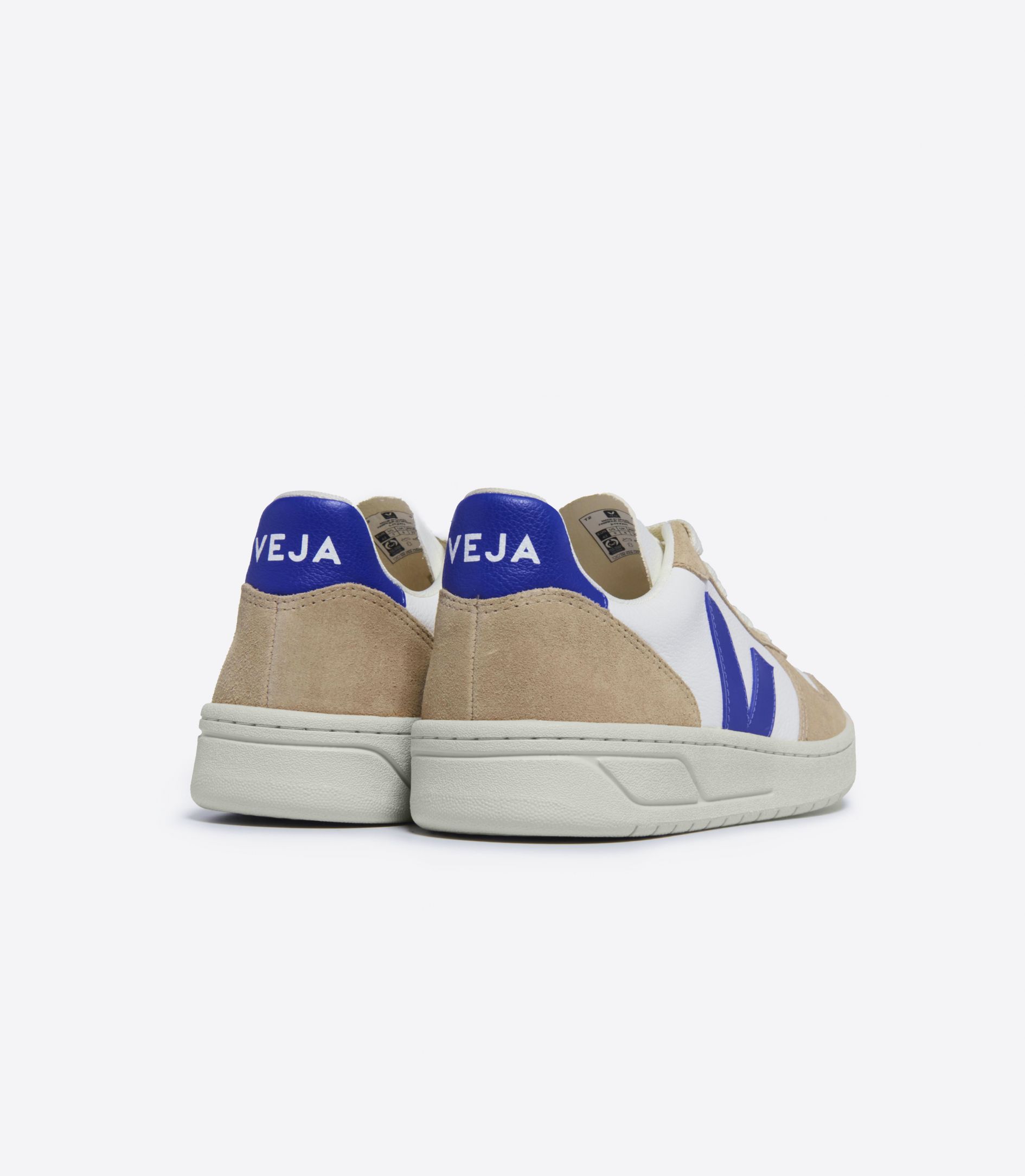 VEJA V-10 LEATHER WHITE PAROS SAHARA | VJ24550