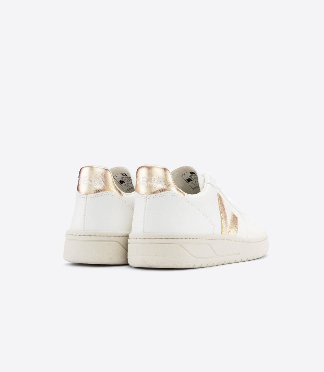 VEJA V-10 LEATHER WHITE PLATINE | VJ24560