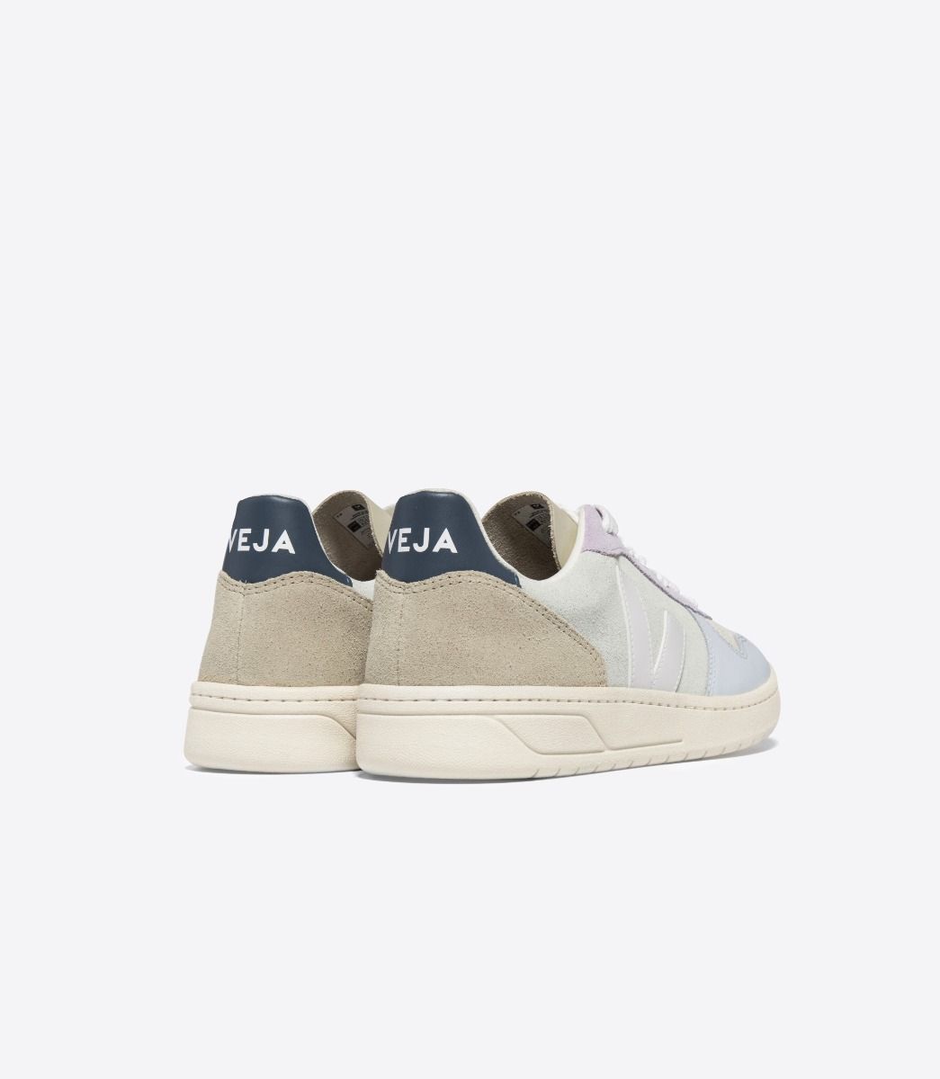 VEJA V-10 SUEDE JADE WHITE MULTICO | VJ24526