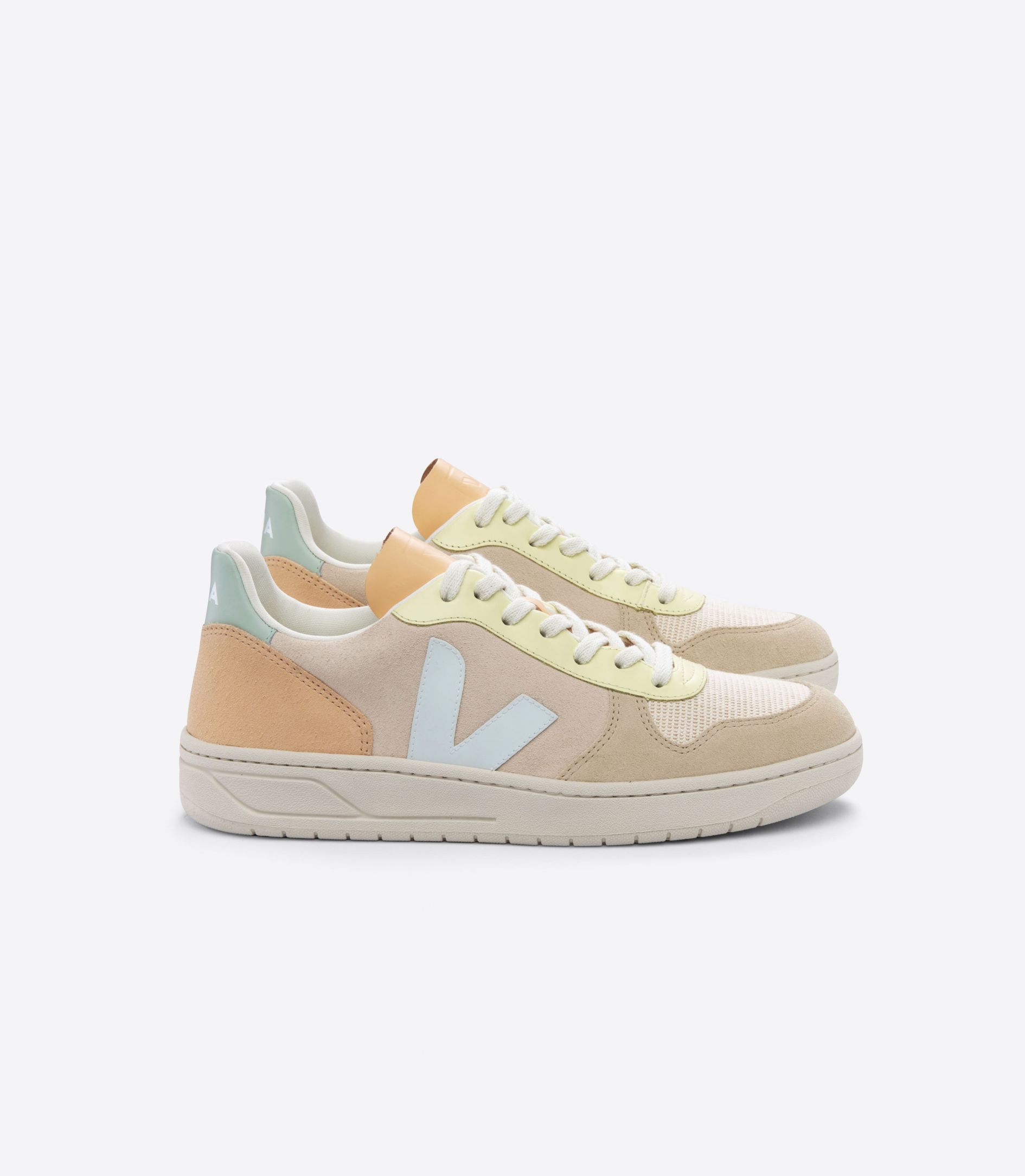 VEJA V-10 SUEDE SABLE MENTHOL MULTICO | VJ24541