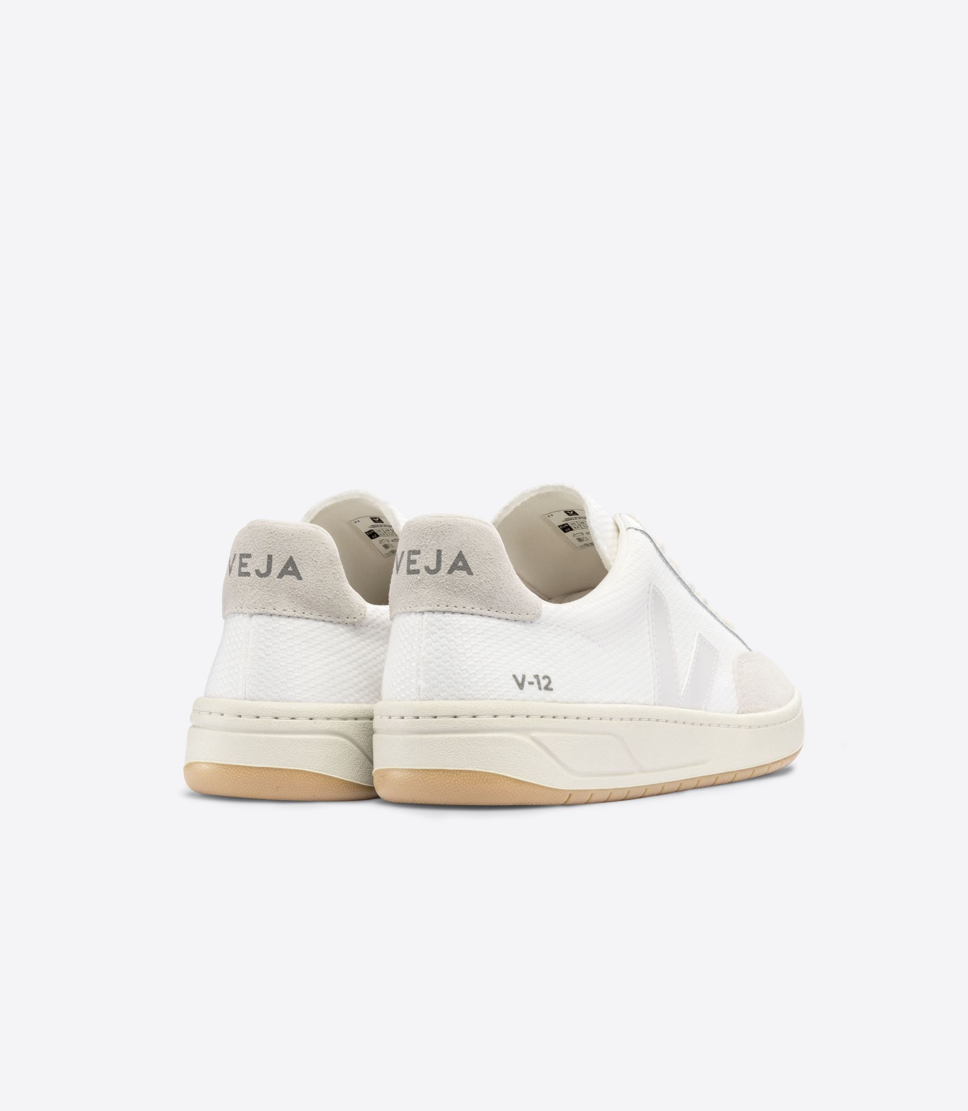 VEJA V-12 B-MESH WHITE NATURAL | VJ24252