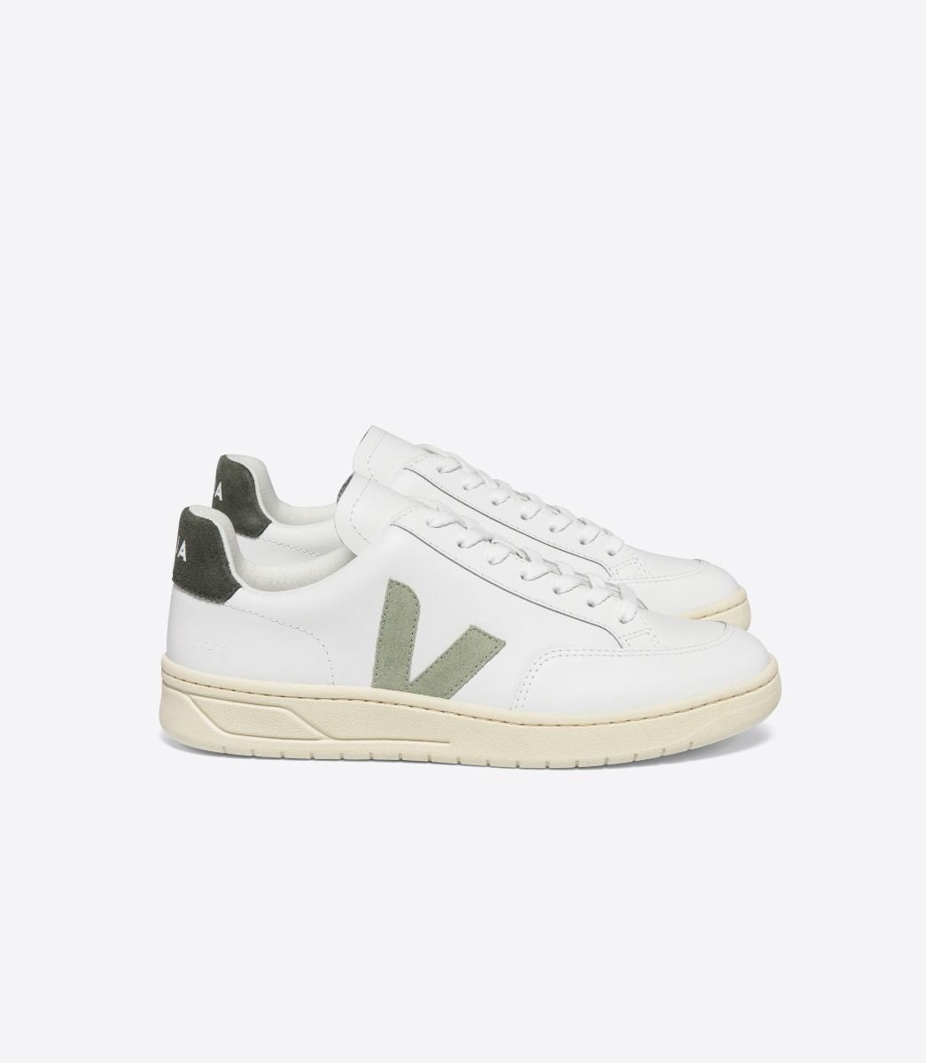 VEJA V-12 LEATHER WHITE CLAY MUD | VJ24263