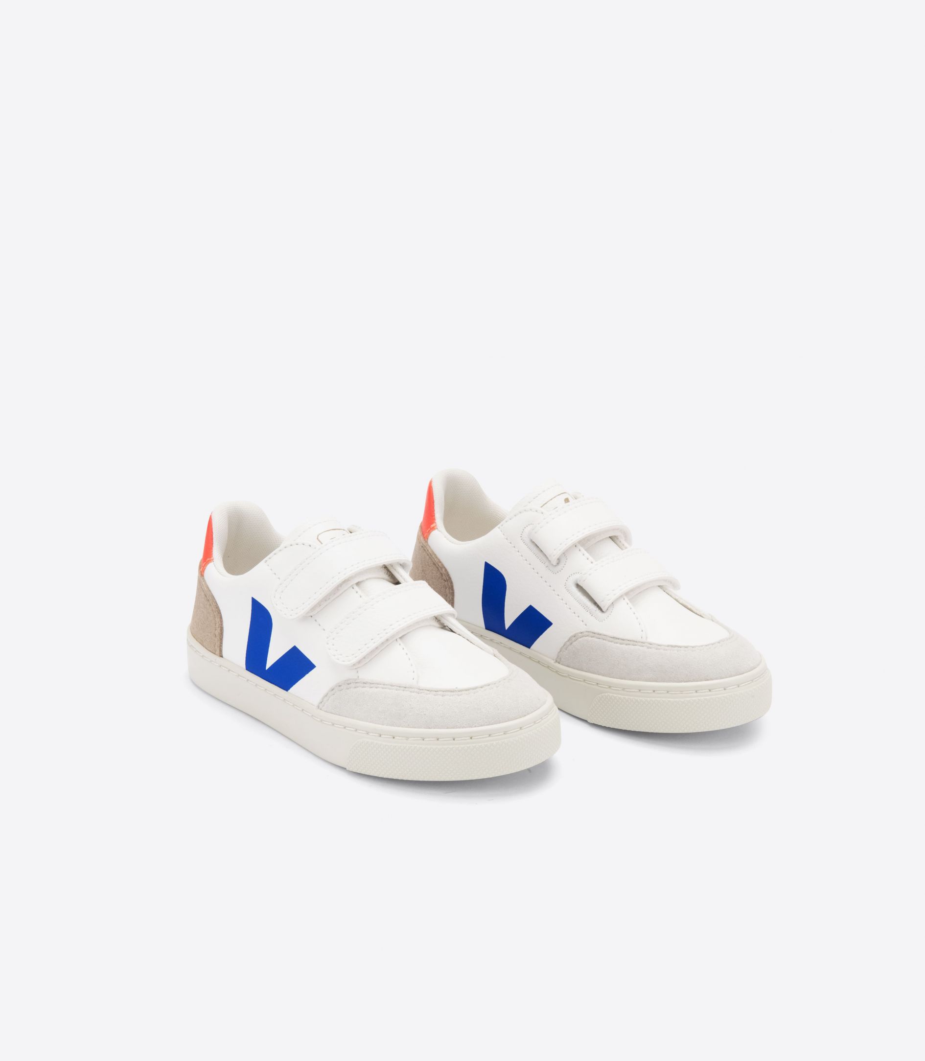 VEJA V-12 LEATHER WHITE MULTICO MIEL | VJ24885