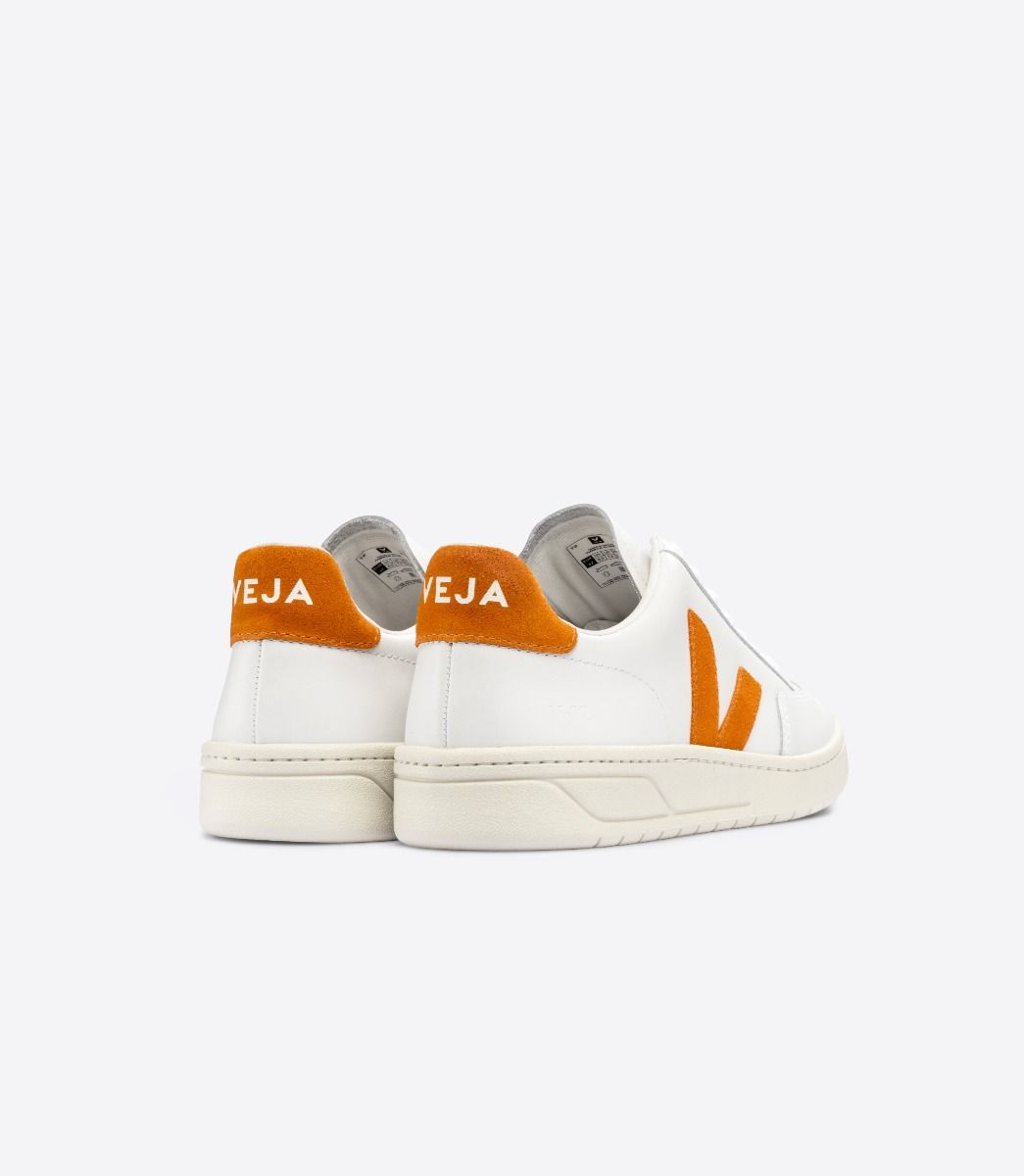 VEJA V-12 LEATHER WHITE PUMPKIN | VJ24253