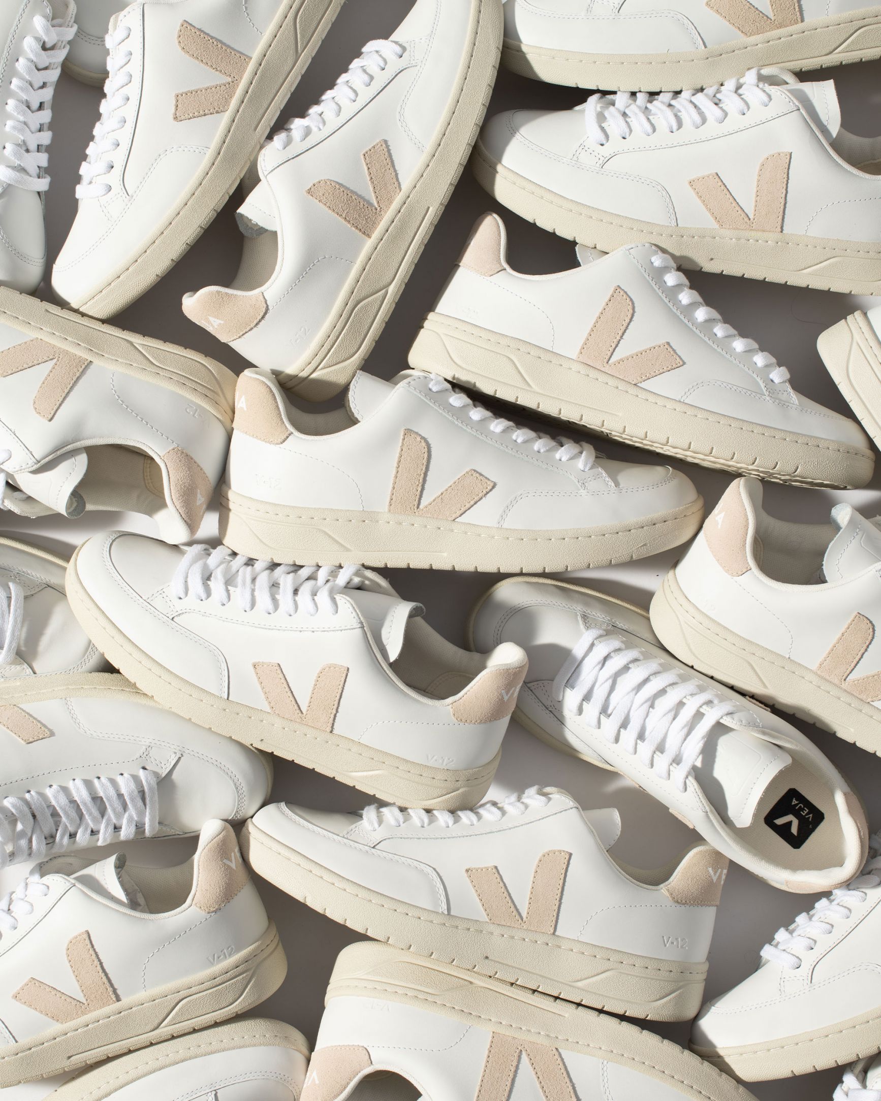 VEJA V-12 LEATHER WHITE SABLE | VJ24264