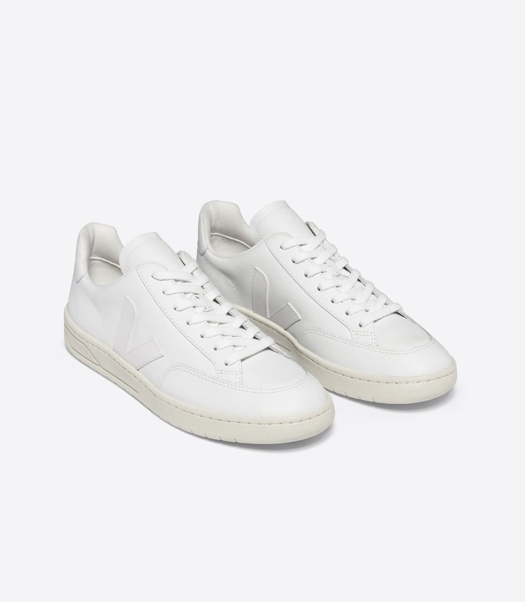 VEJA V-12 LEATHER WHITE | VJ24269