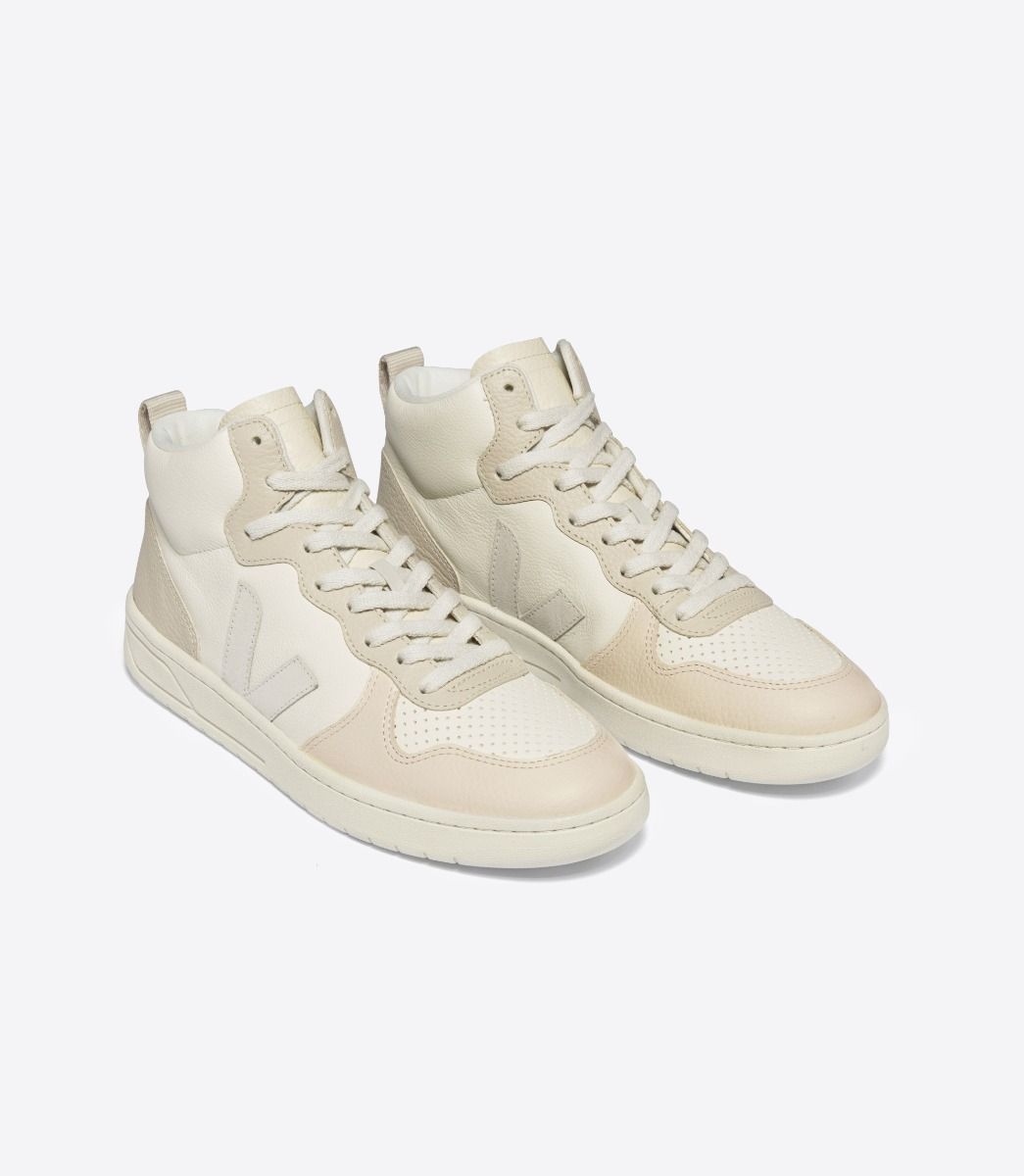 VEJA V-15 LEATHER CASHEW PIERRE MULTICO | VJ24314