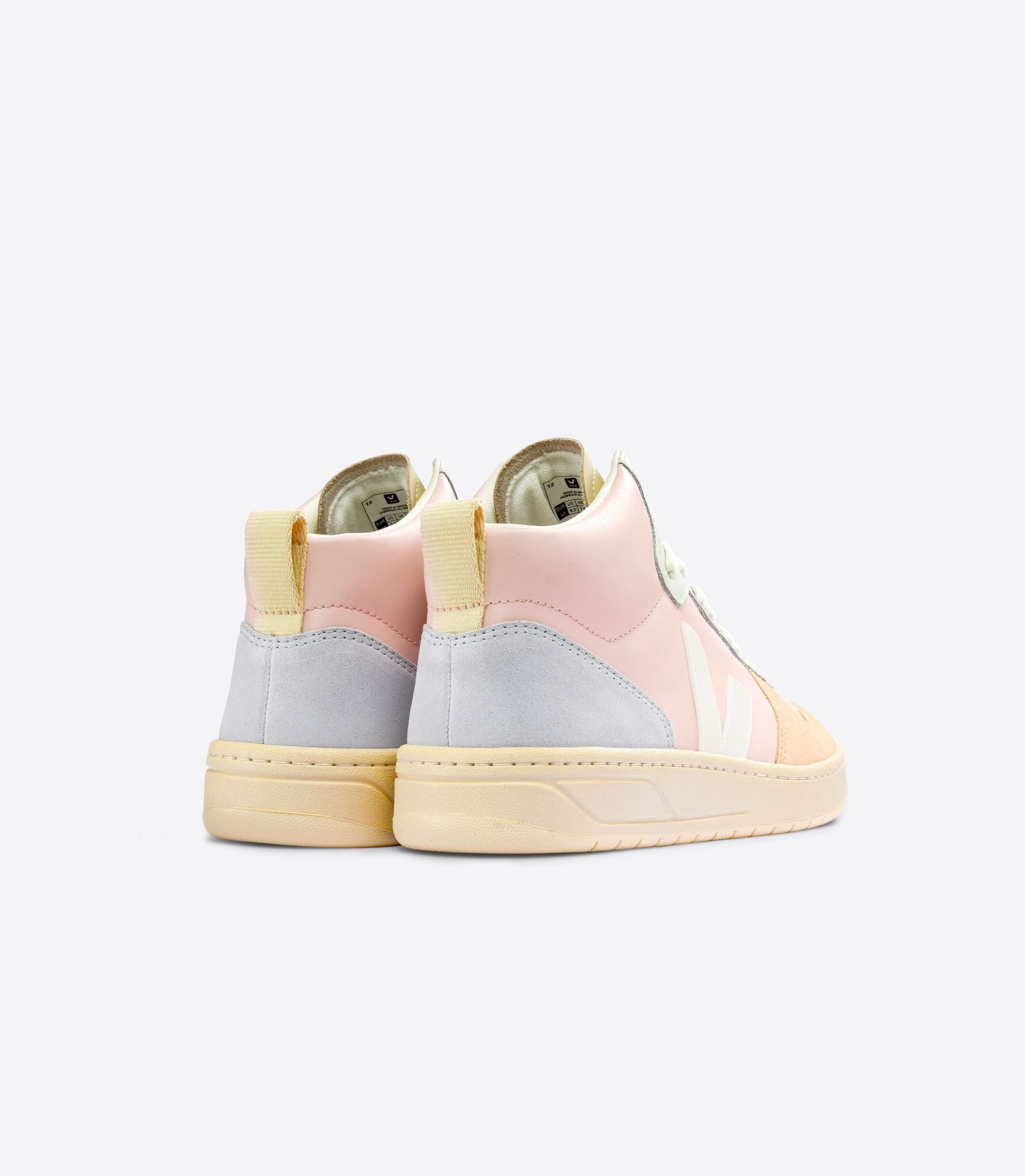 VEJA V-15 LEATHER PETALE WHITE MULTICO | VJ24631