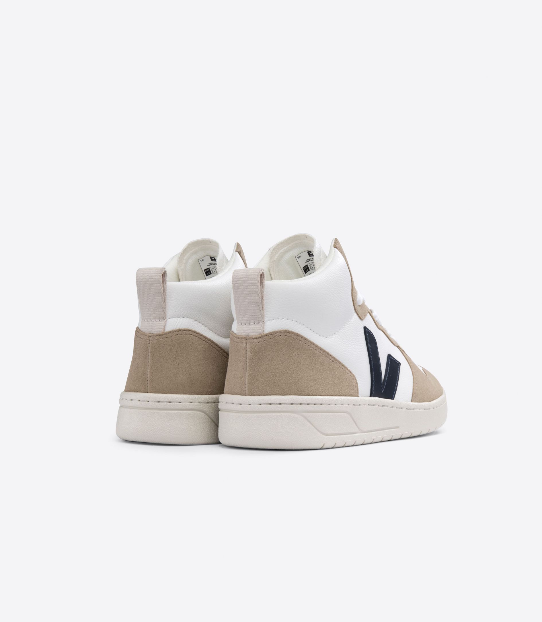 VEJA V-15 LEATHER WHITE NAUTICO SAHARA | VJ24637