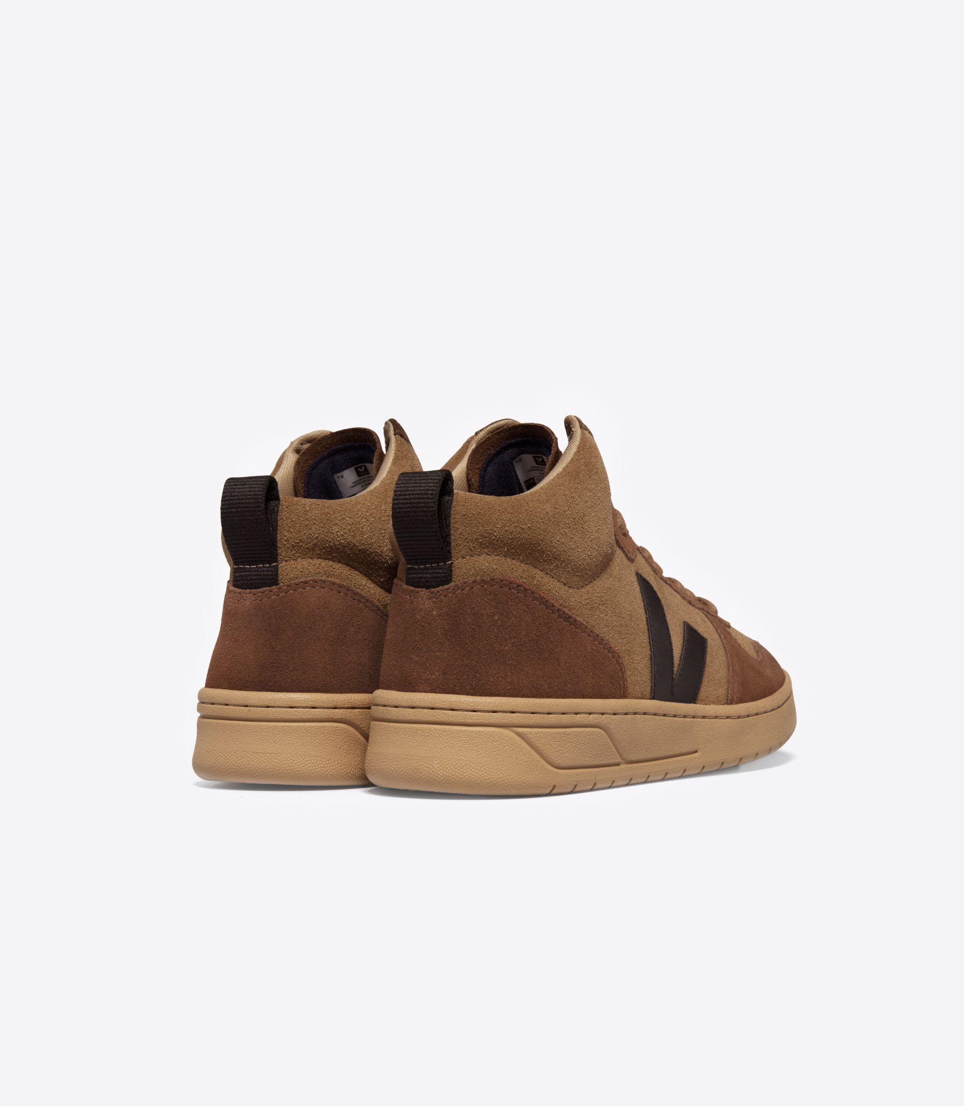 VEJA V-15 SUEDE BROWN BLACK | VJ24313