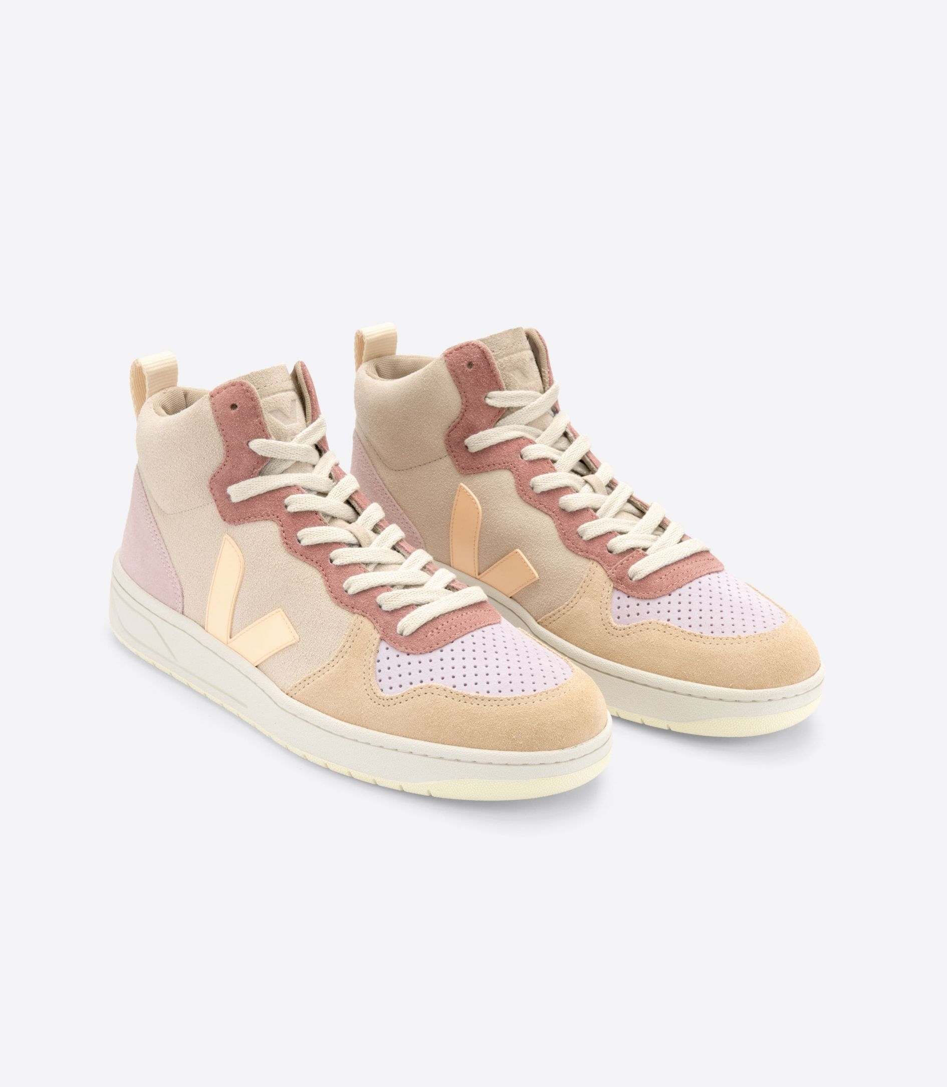 VEJA V-15 SUEDE MULTICO PEACH | VJ24308