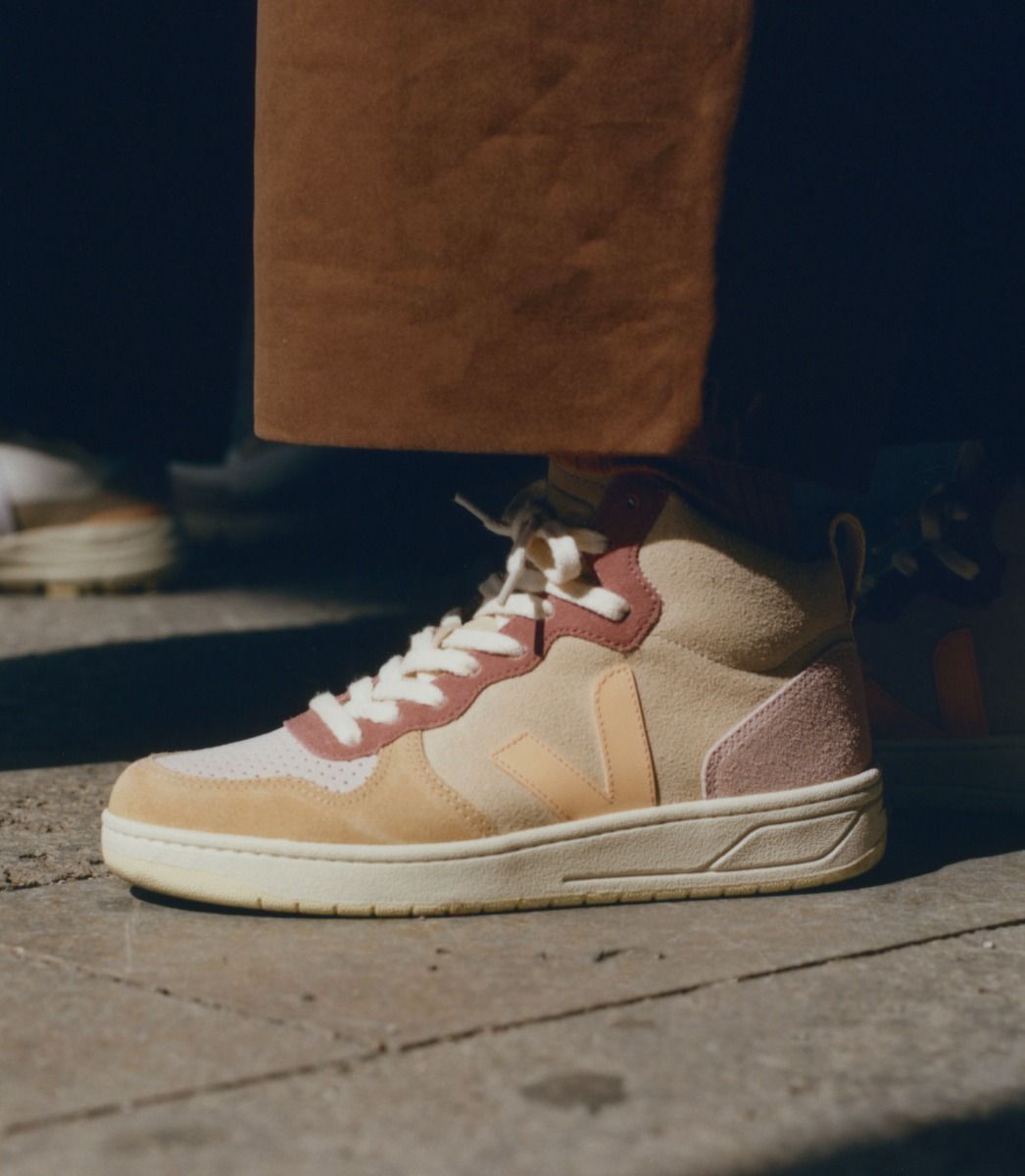 VEJA V-15 SUEDE MULTICO PEACH | VJ24308