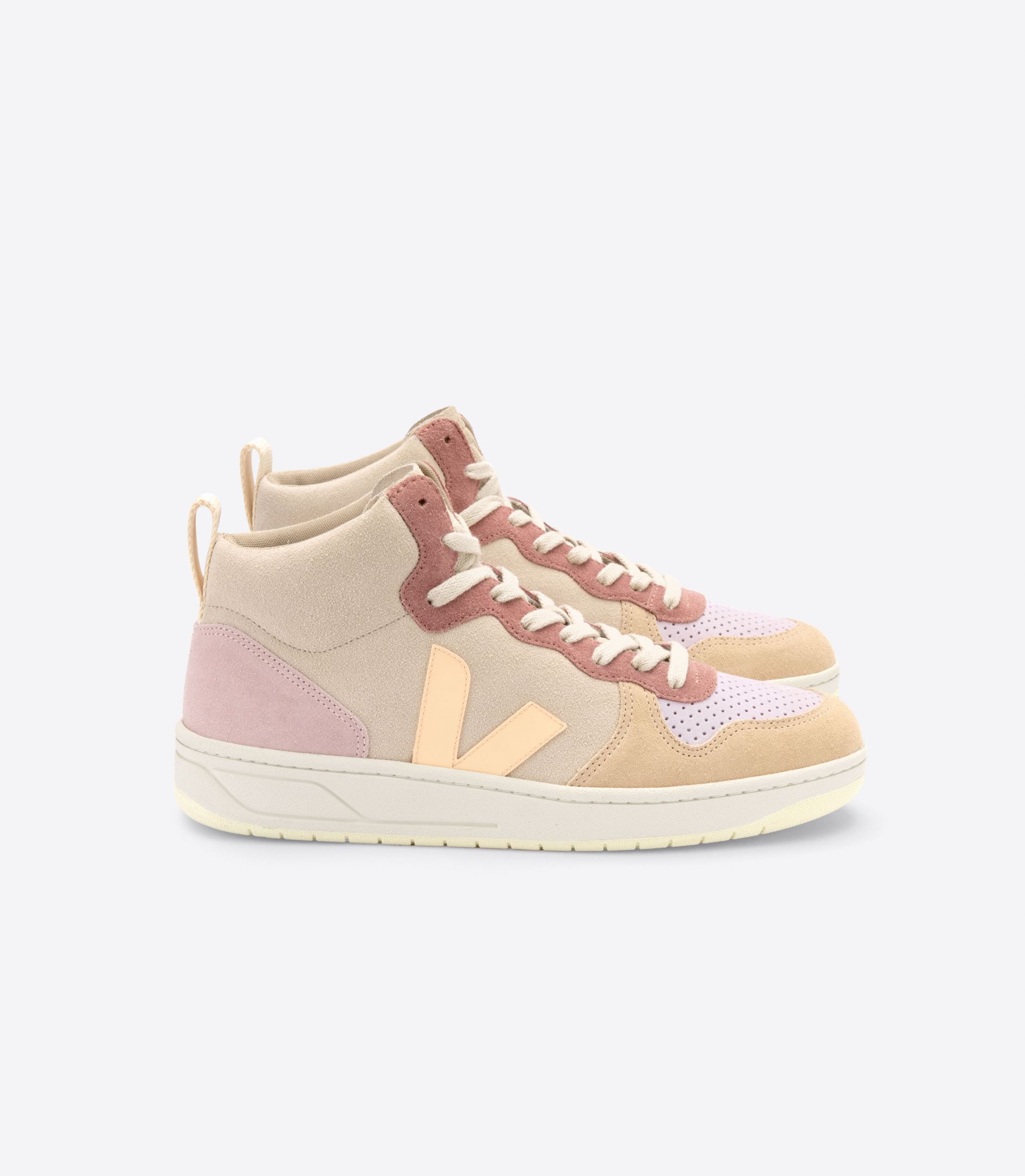 VEJA V-15 SUEDE MULTICO PEACH | VJ24308