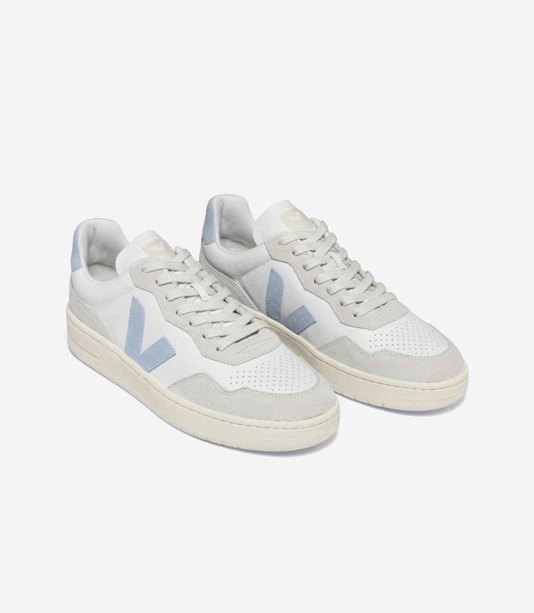 VEJA V-90 LEATHER WHITE STEEL | VJ24281