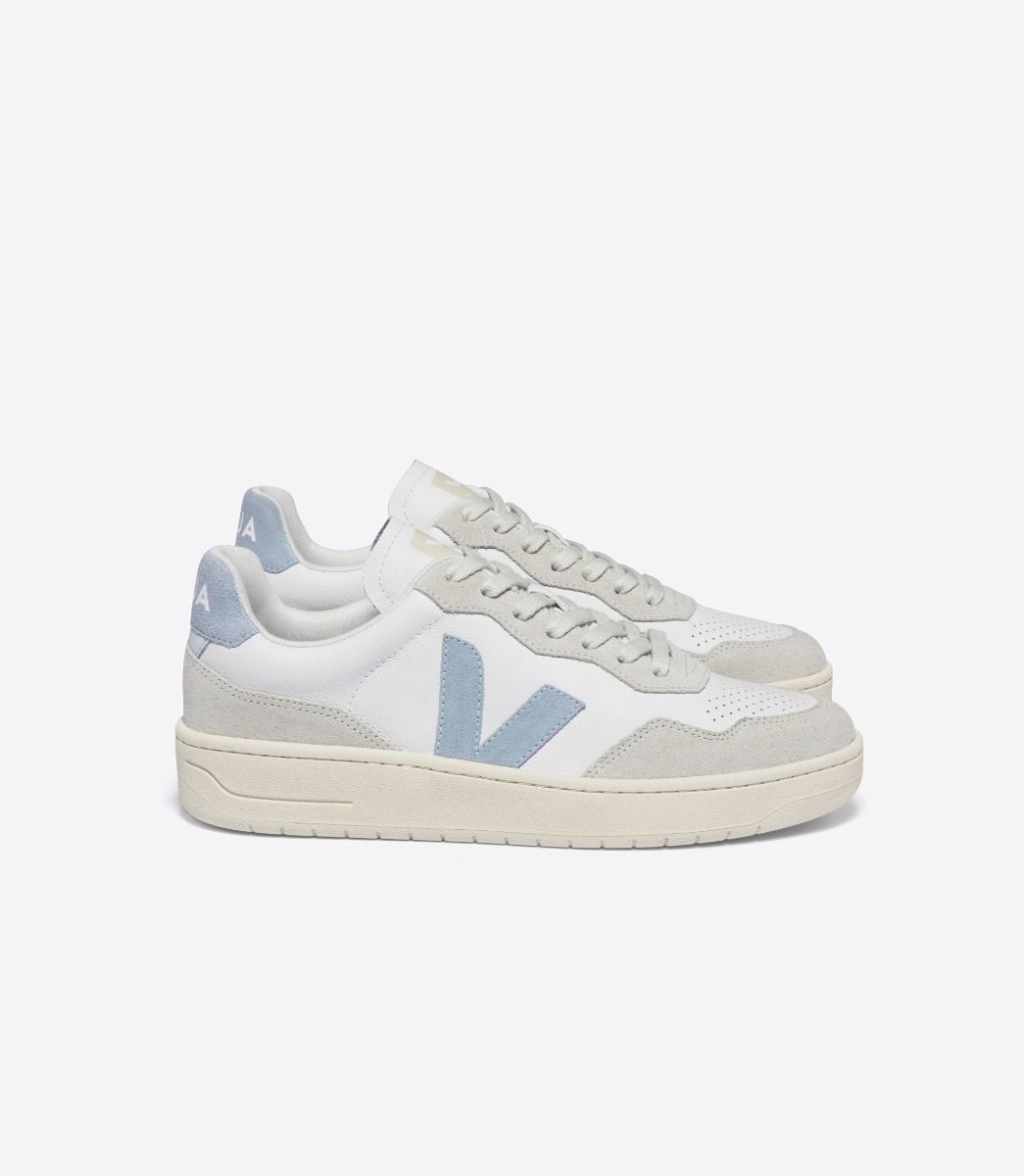 VEJA V-90 LEATHER WHITE STEEL | VJ24281