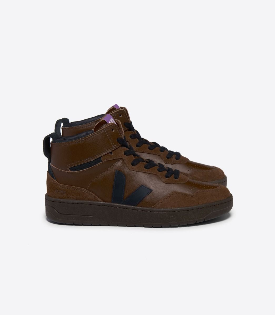 VEJA V-95 LEATHER WALNUT BLACK | VJ24321