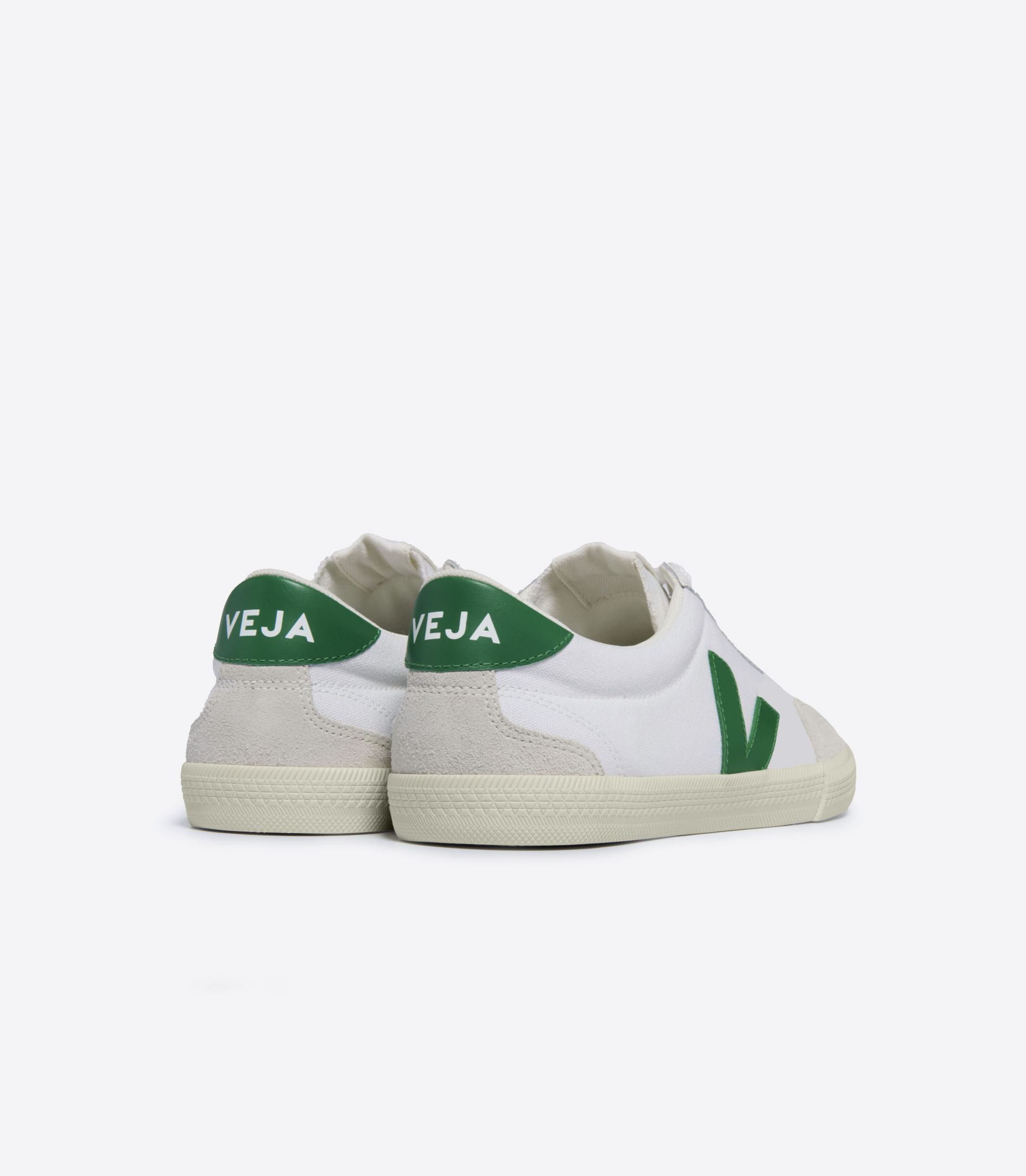 VEJA VOLLEY CANVAS WHITE EMERAUDE | VJ24171