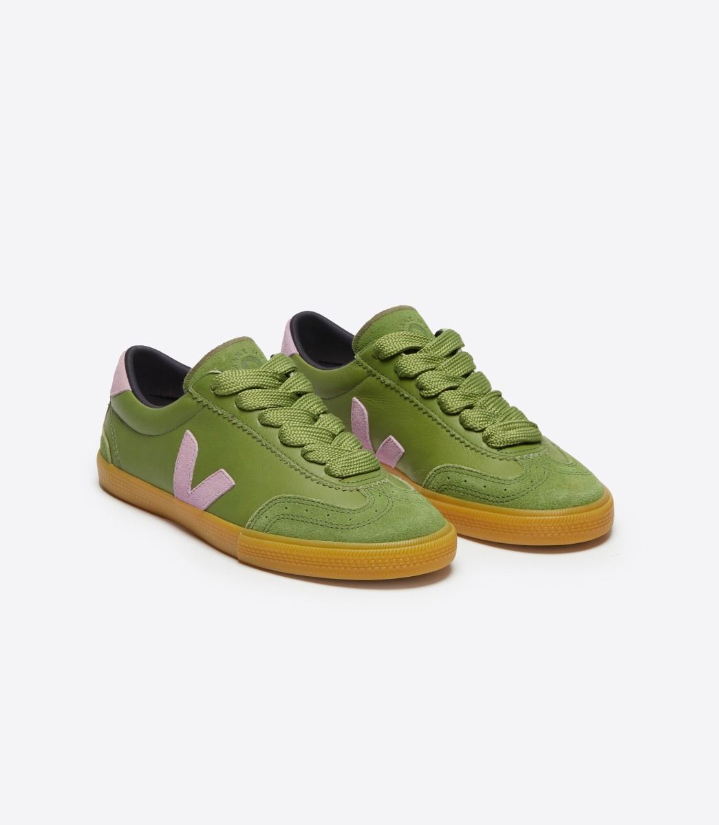 VEJA VOLLEY LEATHER VEJA X MAKE MY LEMONADE KIWI ORCHID | VJ24476