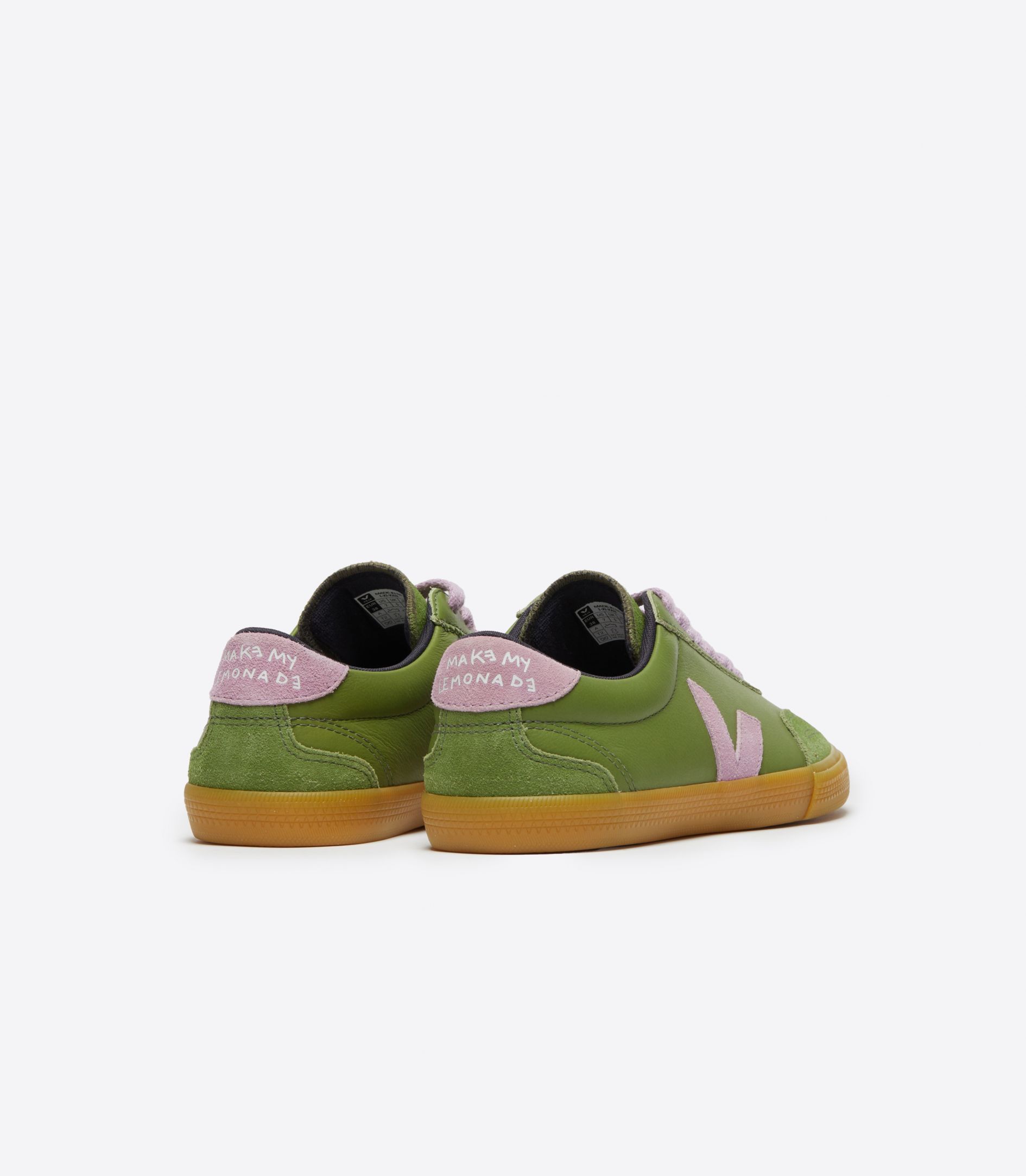 VEJA VOLLEY LEATHER VEJA X MAKE MY LEMONADE KIWI ORCHID | VJ24476