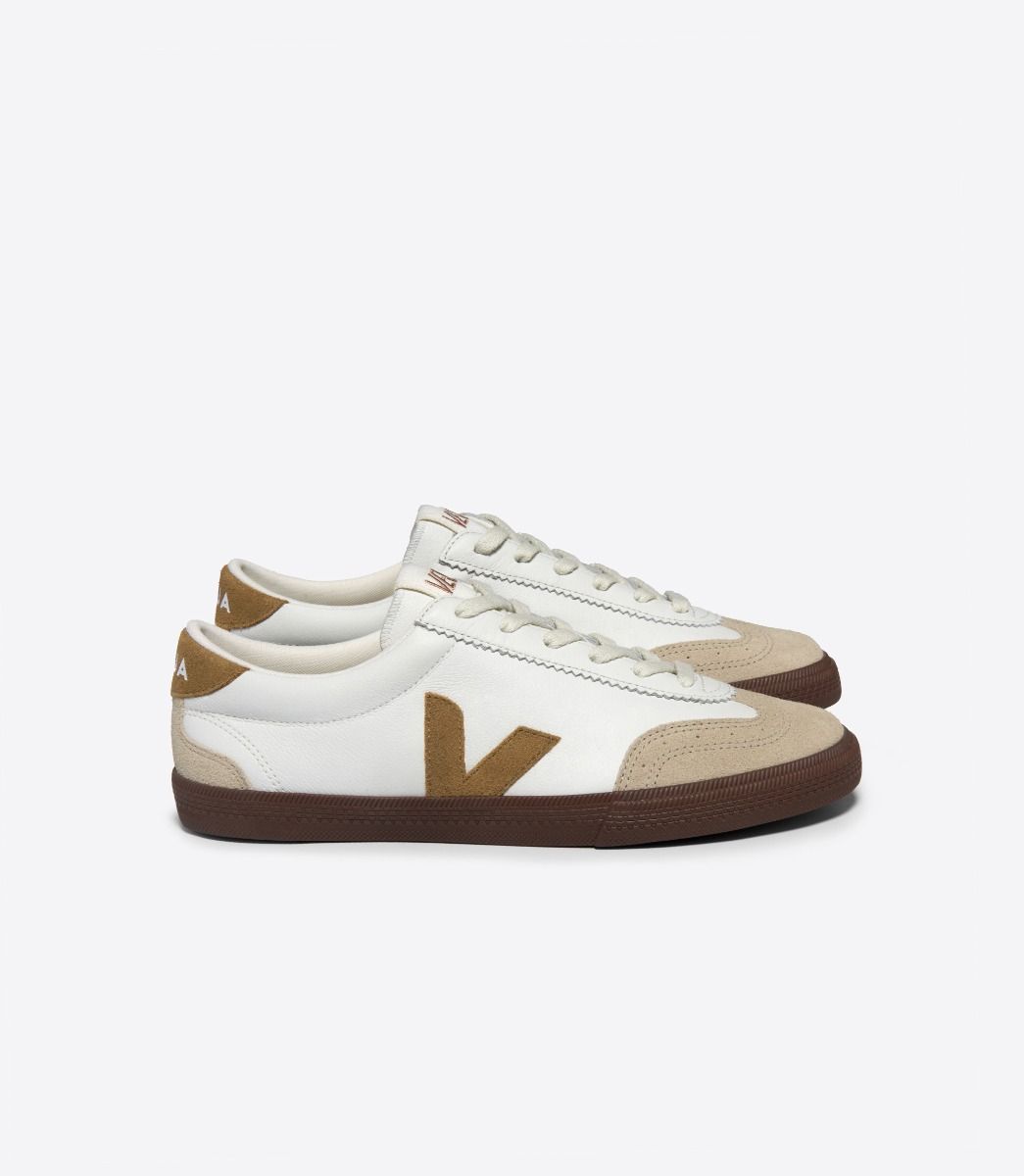 VEJA VOLLEY LEATHER WHITE TENT BARK | VJ24182